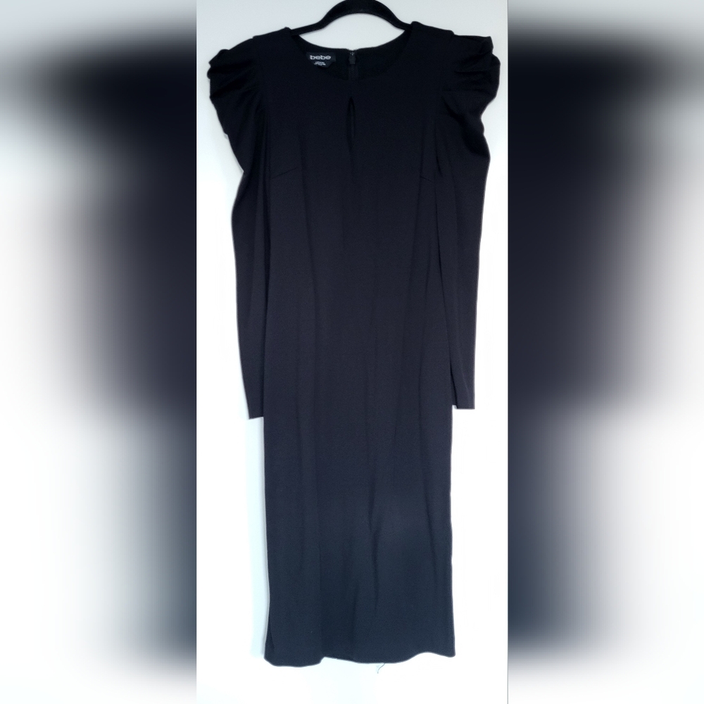 Bebe Black Long Sleeve Dress